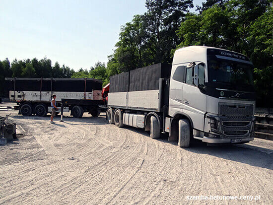 Transport szamba betonowego do Wejherowo z wykorzystaniem HDS